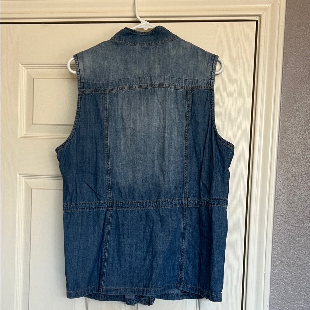 Live a Little Blue Denim Vest - Picture 2 of 3